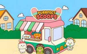 Purrfect Scoops Cat Ice Cream Shop
