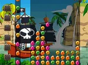 Pirate Jewel Collapse Online Puzzle Game