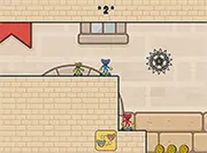 Red and Blue Hugli Wugli Obstacle Game